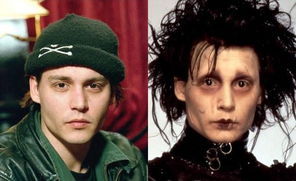 
	
	Nam diễn viên nổi tiếng Johnny Depp và vai diễn trong phim Edward Scissorhands.